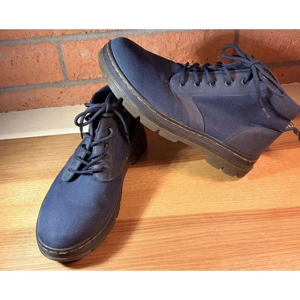 Dr. Martens Bonny Chukka Blue Boot w/ Yellow Stitching Size 12 Men's Pre-owned
